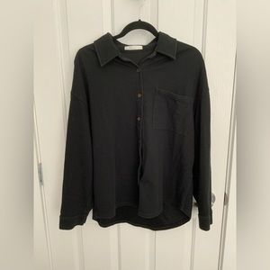 OAK + FORT Oversized Knit Shirt